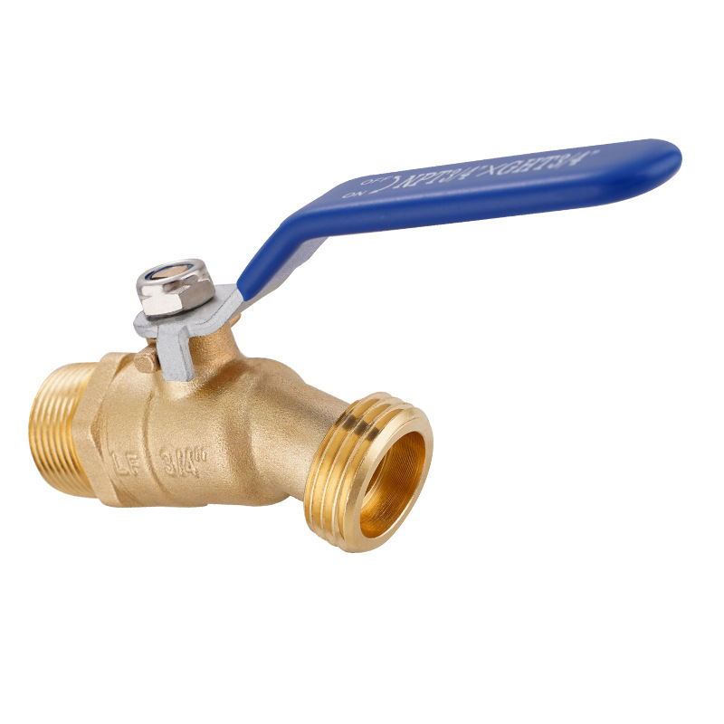 Cross-border brass ball valve 3/4 GHT X 3/4 NPT garden hose threaded faucet switch undefined