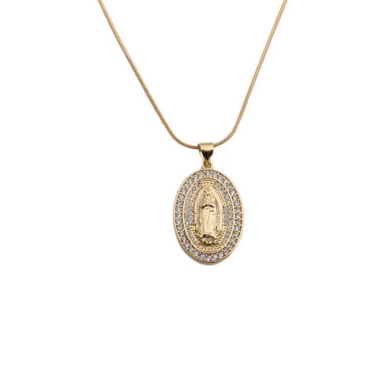 retro copper zircon variety of cross Maria pendant necklace wholesalepicture36
