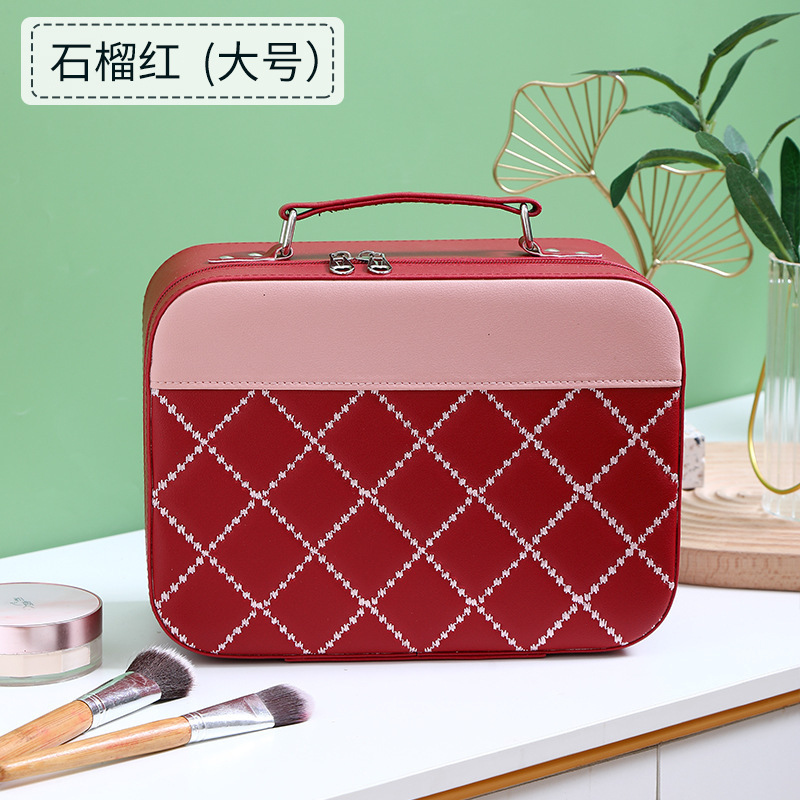 Nuevo regalo de mano caja cosmética festiva caja de almacenamiento portátil de gran capacidad para mujeres caja de tatuaje portátil multifuncional