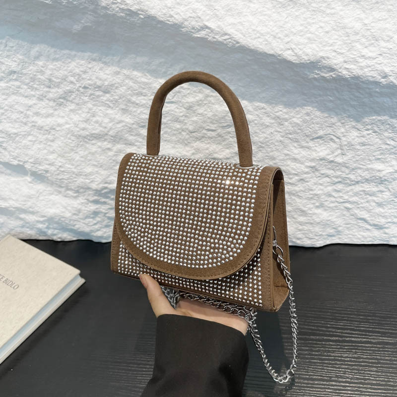 Bolso de mano de moda retro mujer 2024 nuevo bolso de moda extranjero bolso de hombro personalidad bolso de cadena caliente