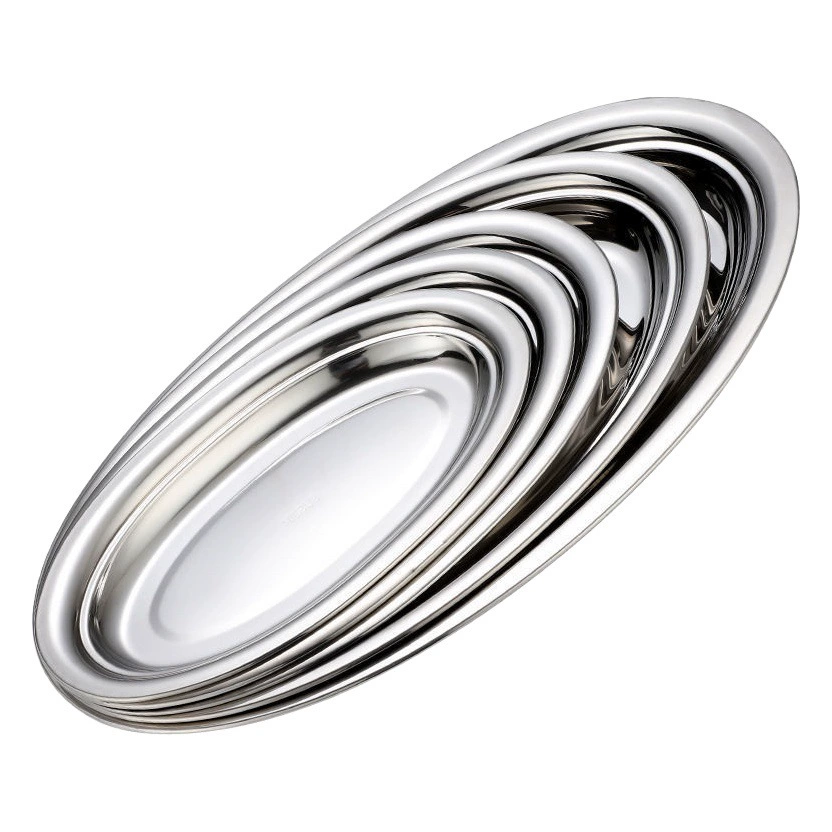 304 нержавеющая сталь Паровая Рыбная тарелка овальная тарелка утолщенное блюдо для барбекю на пару блюдо колбаса тарелка для барбекю костюм