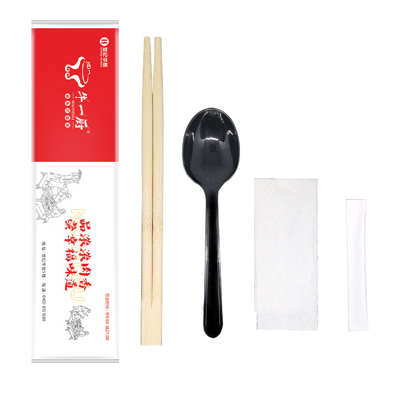 使い捨て箸四点セット食器バッグ出前箸スプーンセットカスタム使い捨て食器カスタム|undefined
