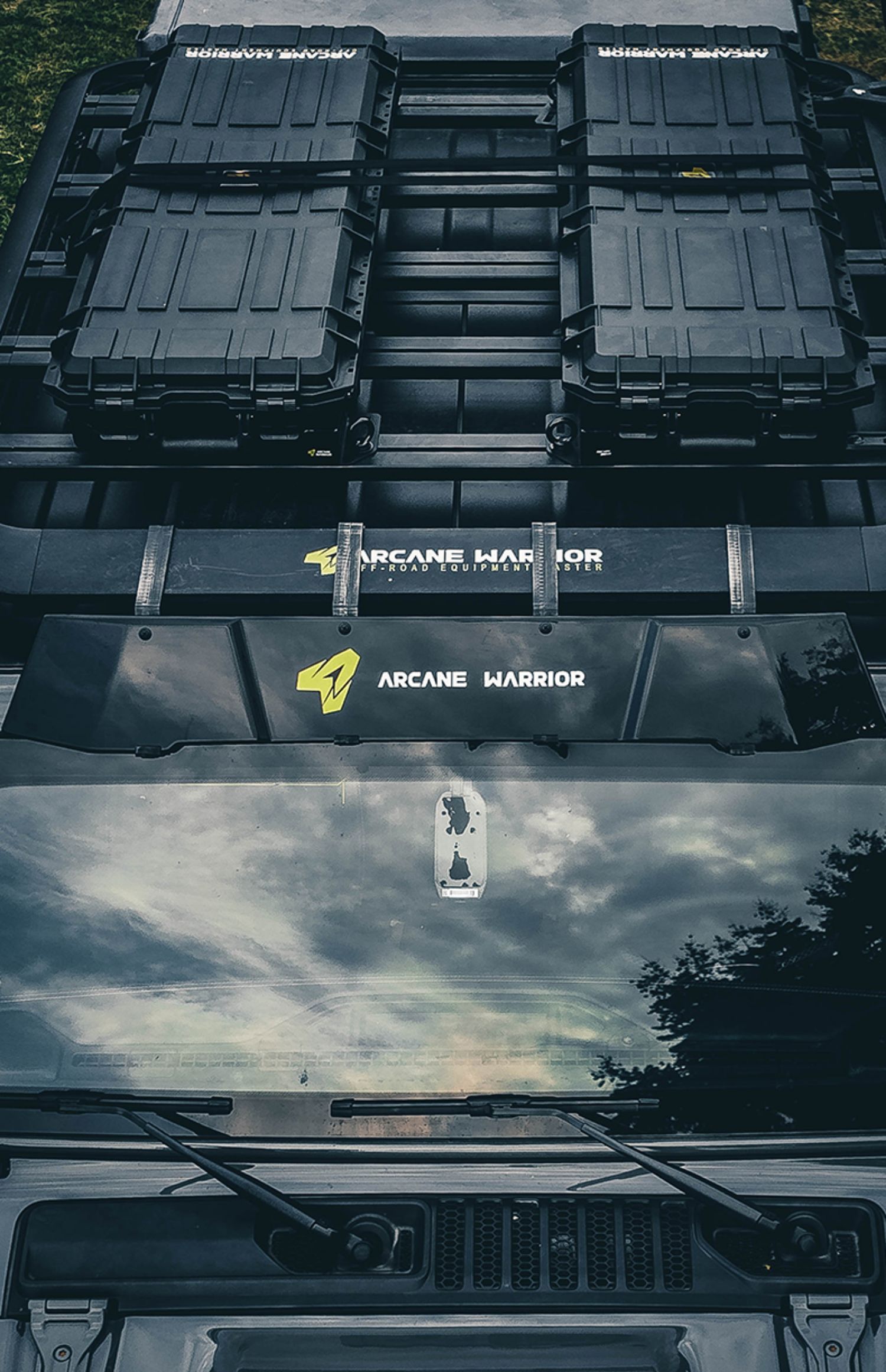 ARCANE WARRIOR Car Camping Style aw Luggage Rack Special Spoiler Roof Platform Outdoor Noise Reduction Canopy