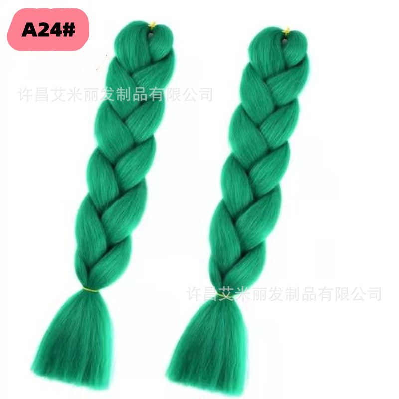 Trenzas africanas con cabello rosa渐 – materiales de alta temperatura, estilo boxeador