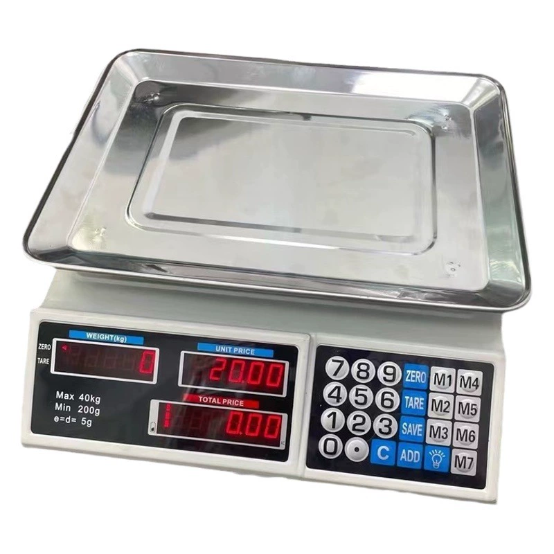 Электронные весы 525 с двойным дисплеем, электронные весы для рынковых прилавков, весы для овощей, весы для фруктов, весы с точным взвешиванием и определением стоимости.