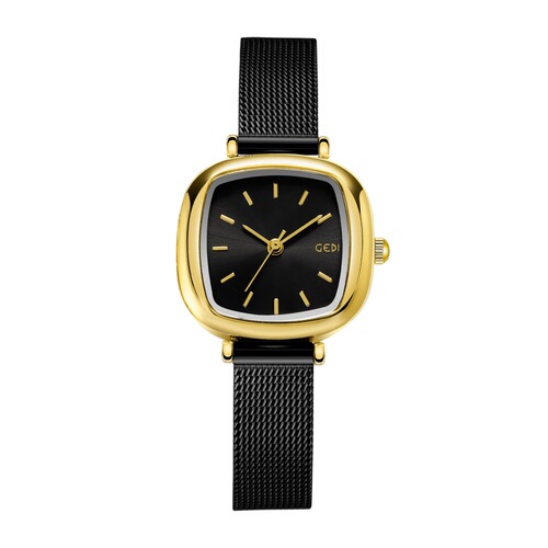 Godi Minimalist Korean Style Casual Women's Watch with High-End Net Band Quartz Watch, Waterproof Small Sugar Cube Women's Watch