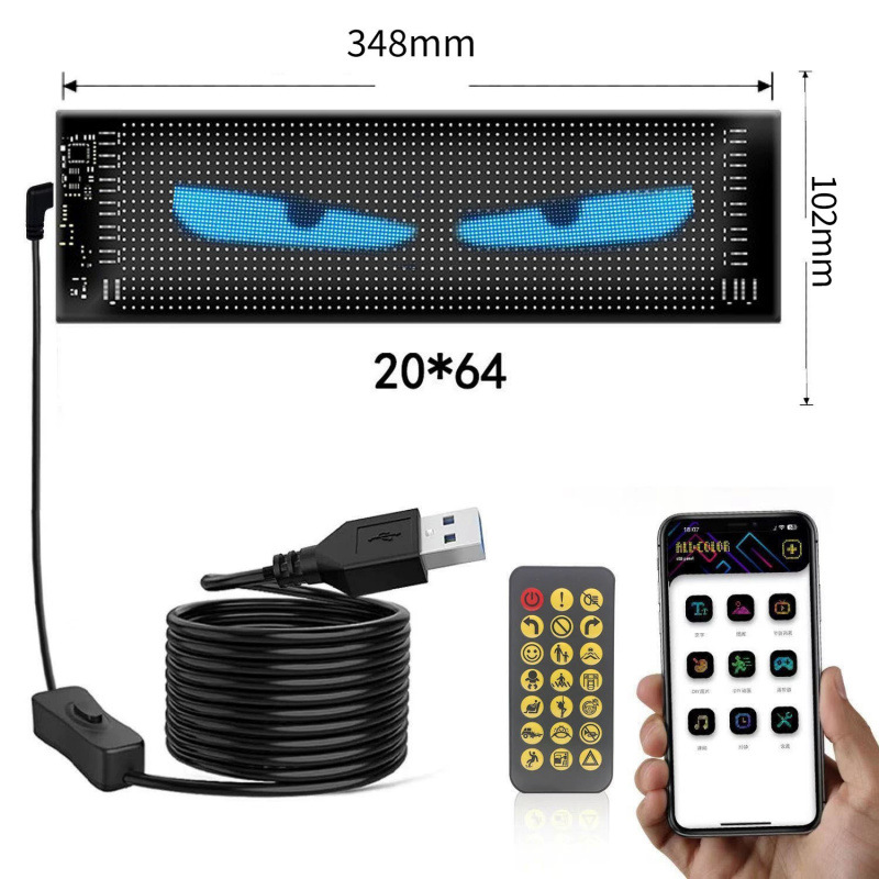 Explosiones transfronterizas flexibles publicidad LED pantalla suave APP pantalla de control Bluetooth de automóvil se puede doblar y rodar