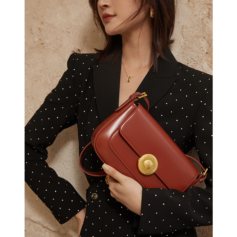 2024 High end Genuine Leather Crossbody Unique Design Underarm Bag, Women's Single Shoulder Bag_voghion.com