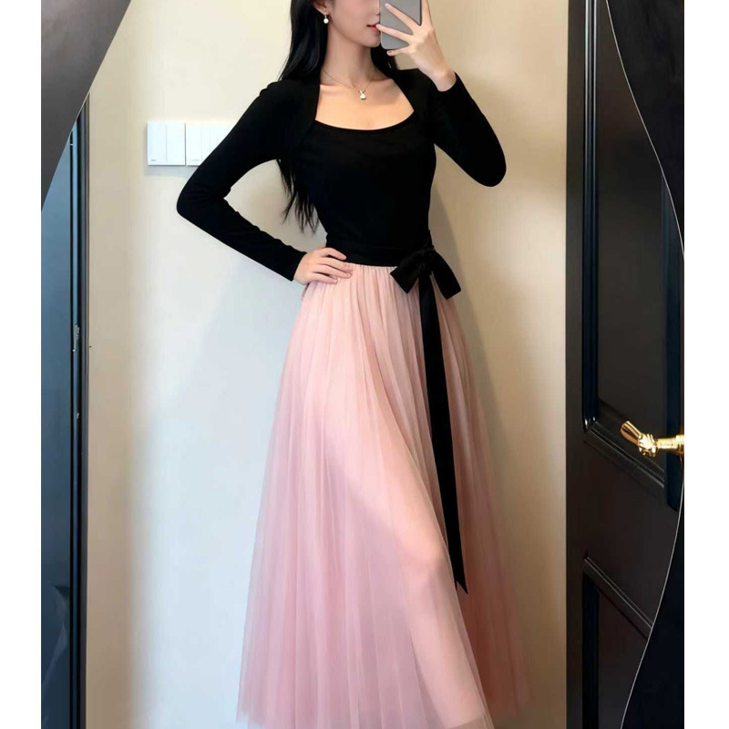 Special Clearance Sale【Bad Women Have It All】Long-Sleeve Dress for Women, Winter Brushed Fabric, Stylish Waistcoat, Color-Blocking Long Dress Special Clearance Sale【Bad Women Have It All】Long-Sleeve Dress for Women, Winter Brushed Fabric, Stylish Waistcoat, Color-Blocking Long Dress