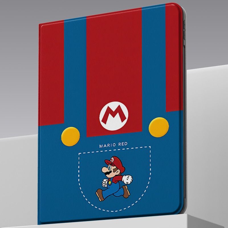 Mario Student Protective Case 9/10 Generation Tablet Full Cover Mini6 Case Air6/5 Book-Style Pro12.9/13
