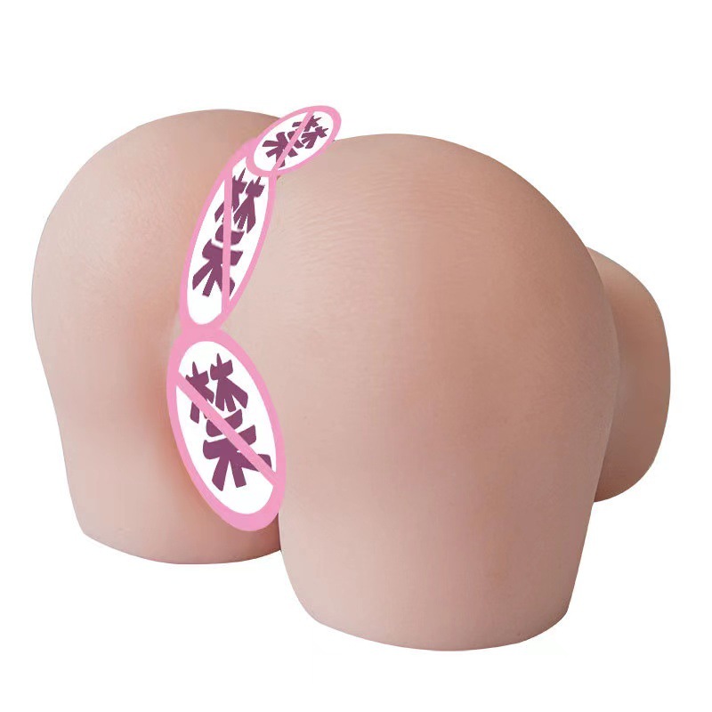 Dual-Channel TPE Male Masturbator with Realistic Buttock Design, Portable Adult Toy — detail image 1