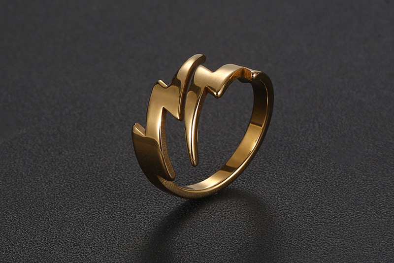 6g Weight Rings Classification 11, 12, 6 Ring Size 1 Piece Quantity Holiday, Daily Occasion Titanium Steel Material Lightning Pattern Men's Gender Polishing Design Simple Style Style Simple Style Lightning Titanium Steel Polishing Men's Rings 5