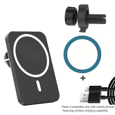 Magsafe Magnetic Air Vent – Mobil şarj cihazları - x16-plastic-model-black