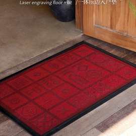 入户门地垫红色客厅玄关大门口室外防滑门垫家用耐脏脚垫进门地毯