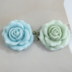 玫瑰花香薰蠟燭硅膠模具diy玫瑰石膏擺件花朵蛋糕裝飾巧克力模具