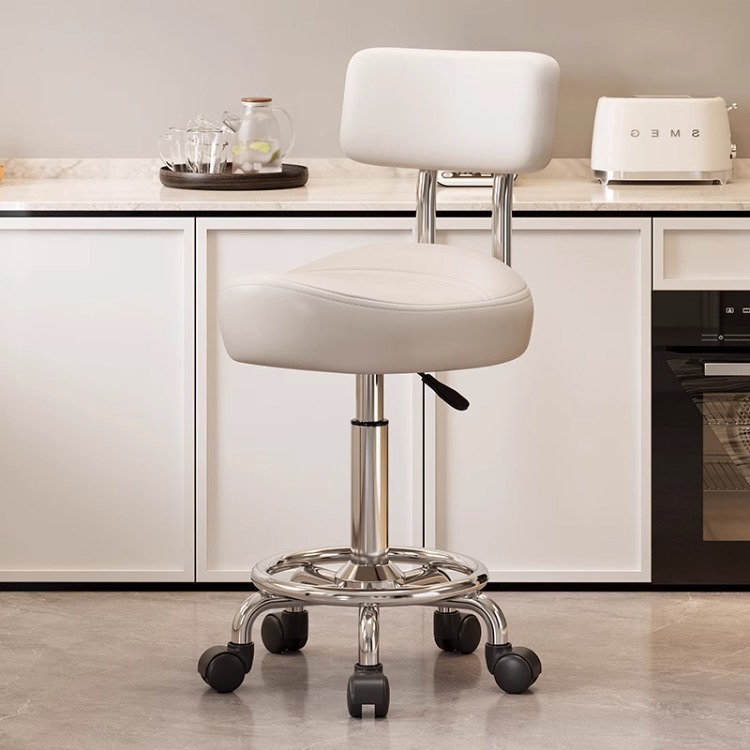 Silla de peluquería cómoda y sedentaria personalizada para cocinar, se puede levantar y bajar, caja registradora, taburete, silla de montar para cocinar en la cocina image 6