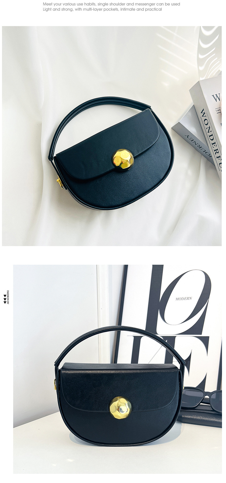 Pequena mala de ombro feminina estilo coreano na moda_voghion.com