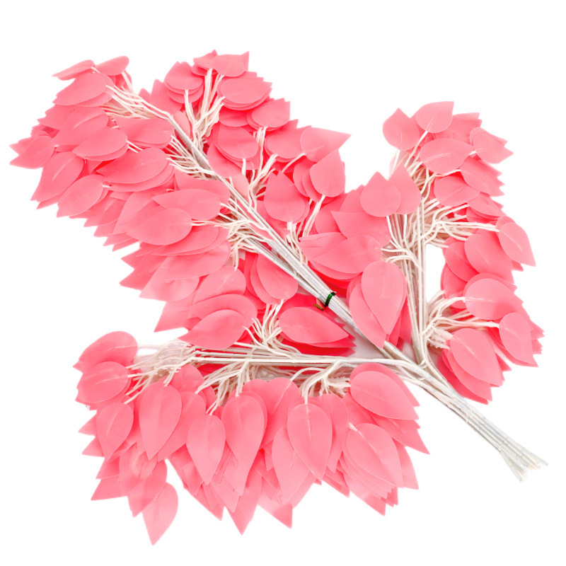 Ruban Banyan feuille rose