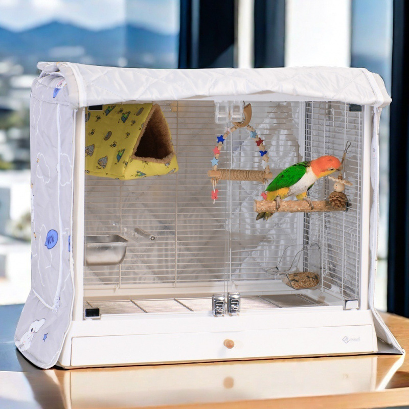 鸟笼造景全套家用不锈钢鹦鹉笼子6045ss家用大型号