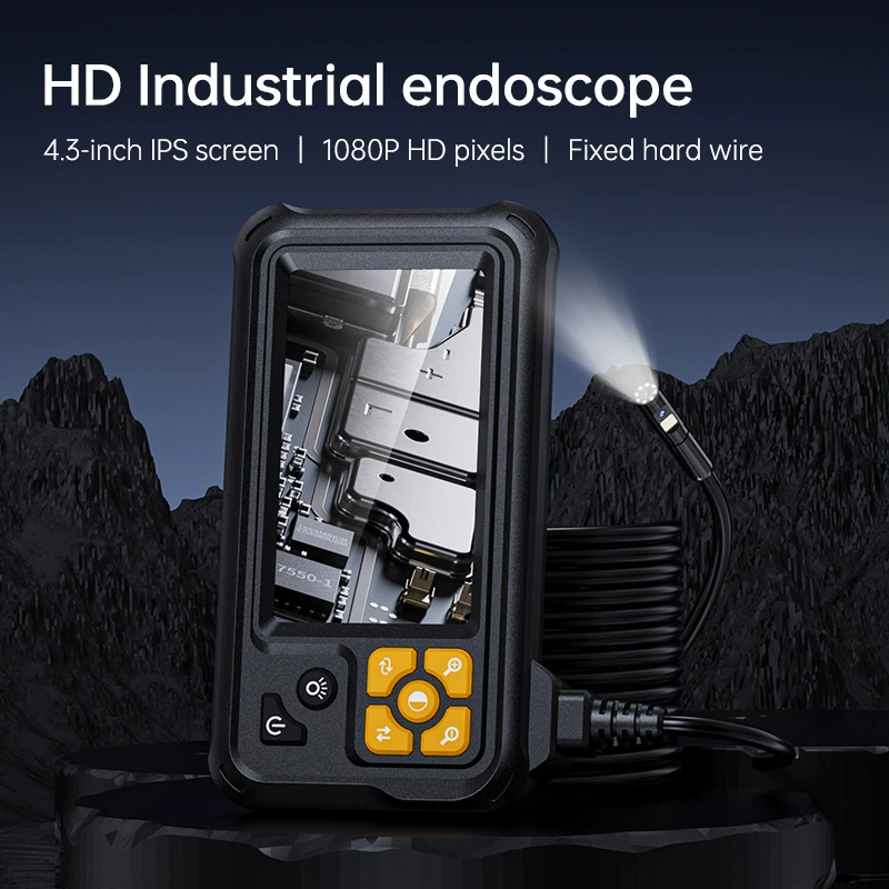 1080P HD двухголовый эндоскоп 1 м 5 м 10 м промышленный автомобильный трубопровод поворот ремонт эндоскоп
