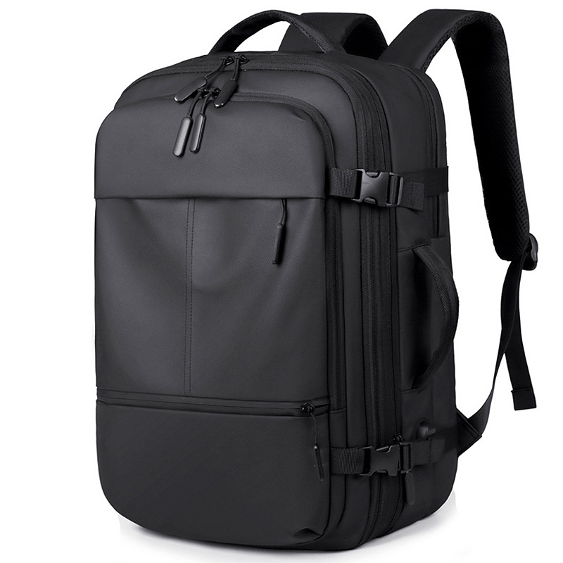 Mochila de expansión de gran capacidad transfronteriza Mochila impermeable para exteriores para hombres Mochila para computadora de 17 pulgadas para negocios Regalos de alta calidad