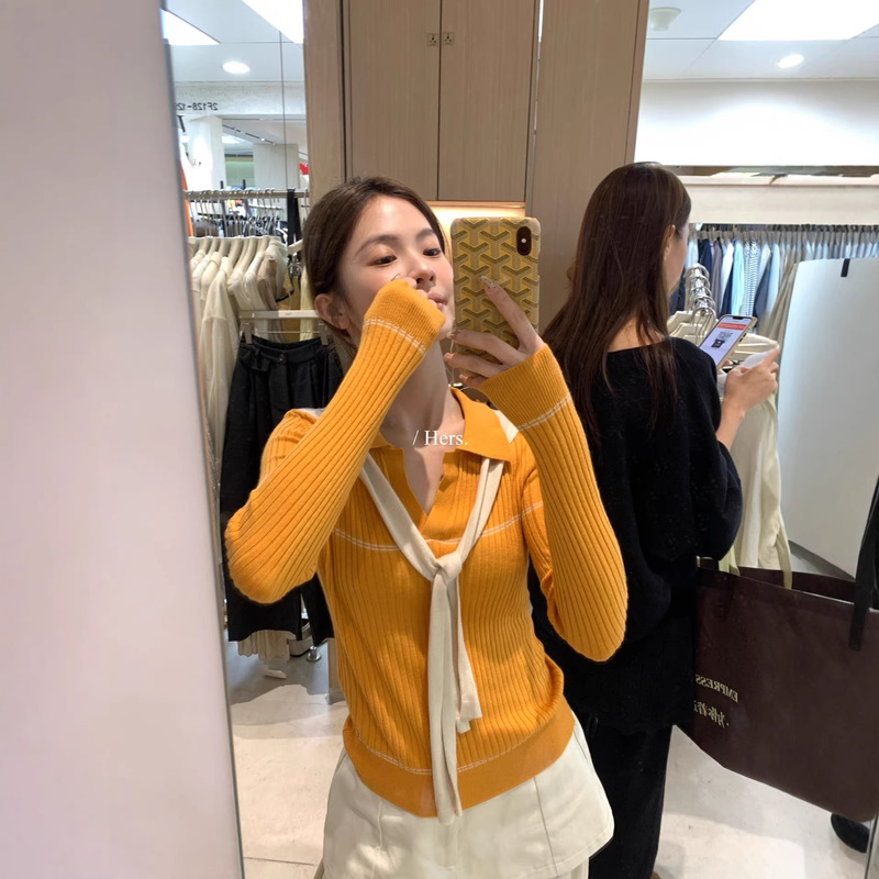 Hers a Spoonful of Sweetness Korean-Style Simple Daily Commute Two-Piece Design Shawl V-Neck Knit Sweater Spring Top Hers a Spoonful of Sweetness Korean-Style Simple Daily Commute Two-Piece Design Shawl V-Neck Knit Sweater Spring Top