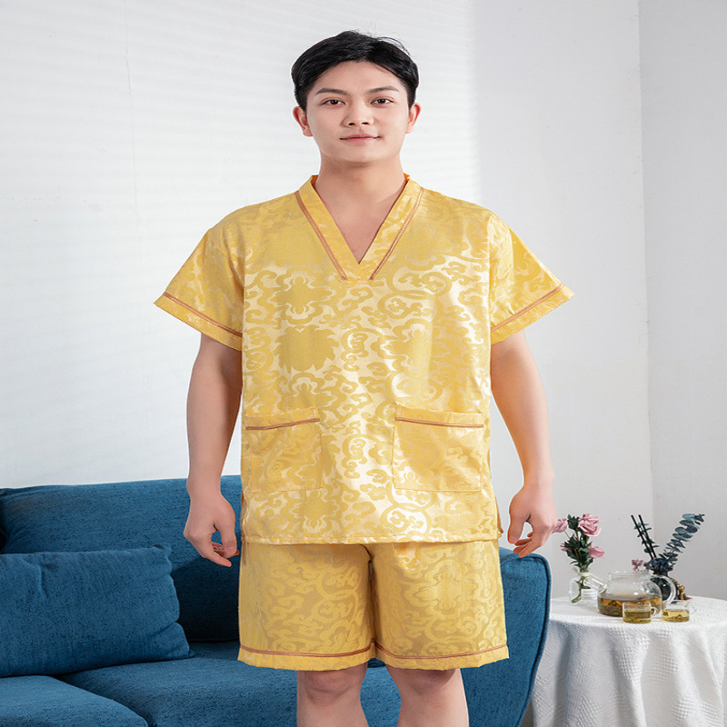 스웨트셔츠 여성용 코튼 자카드 남자 플러스 사이즈 커플 뷰티 바스 사우나 세트 마사지 뜸 발 목욕 세트