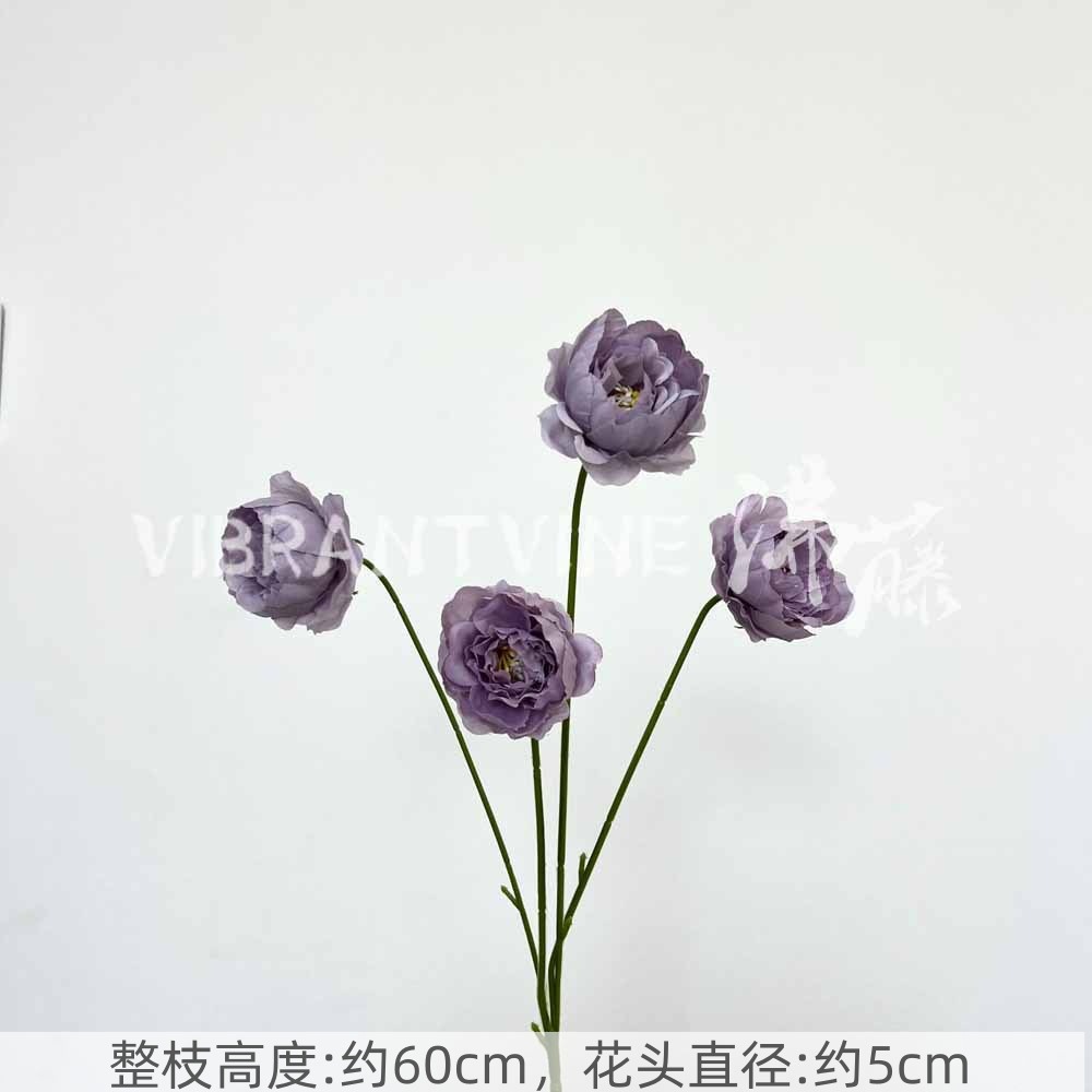 Púrpura de la boda flor artificial salón de bodas Camino de plomo techo arreglo floral Hotel Bienvenido arco piso decorativo flor artificial