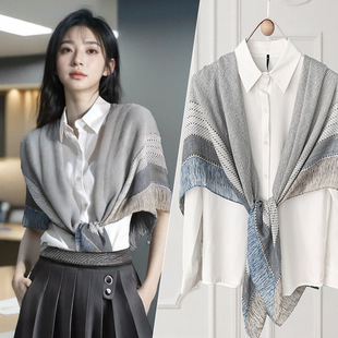 Small Shawl Cardigan for Women, Summer Air-Conditioned Room Shawl, Matching with Dresses, Cardigan, 130 Large Square Scarf, Versatile Wholesale