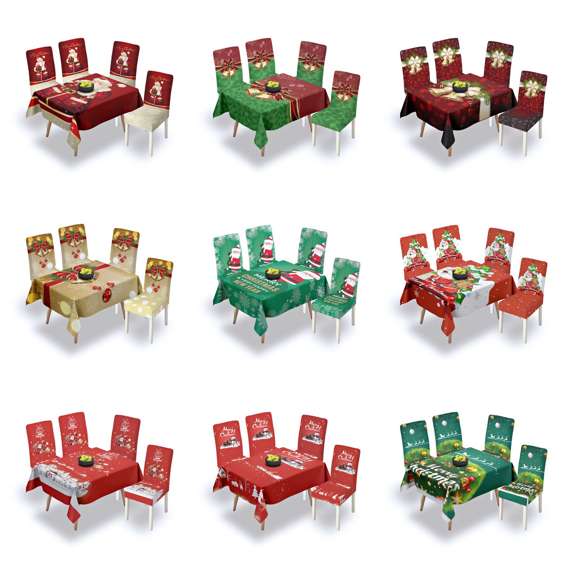 Christmas Cute Cartoon Polyester Chair Cover display picture 1