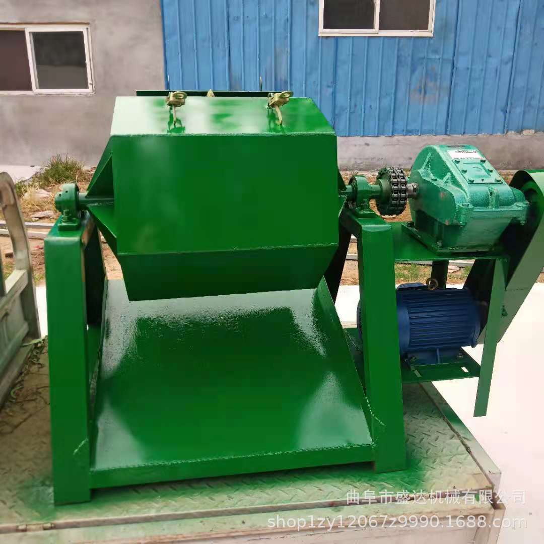 钢材下脚料电动抛光机 小型正反转运行平稳滚筒研磨机 除锈机