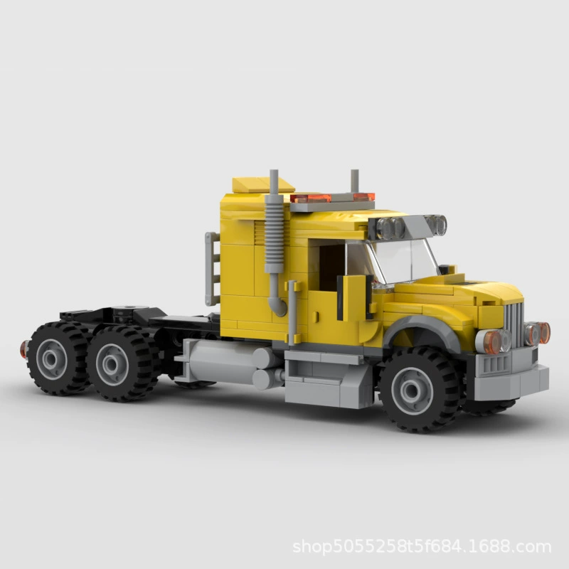 Lego конструктор: набор грузовик с прицепом, модель инженерной техники, авто, подарок на день рождения