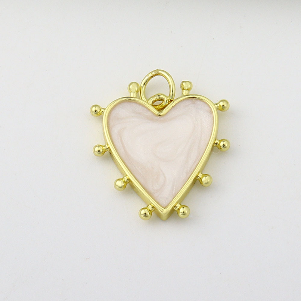 All Seasons Season Plating Design 1 Piece 18 * 20mm Copper Heart Shape Pendant
