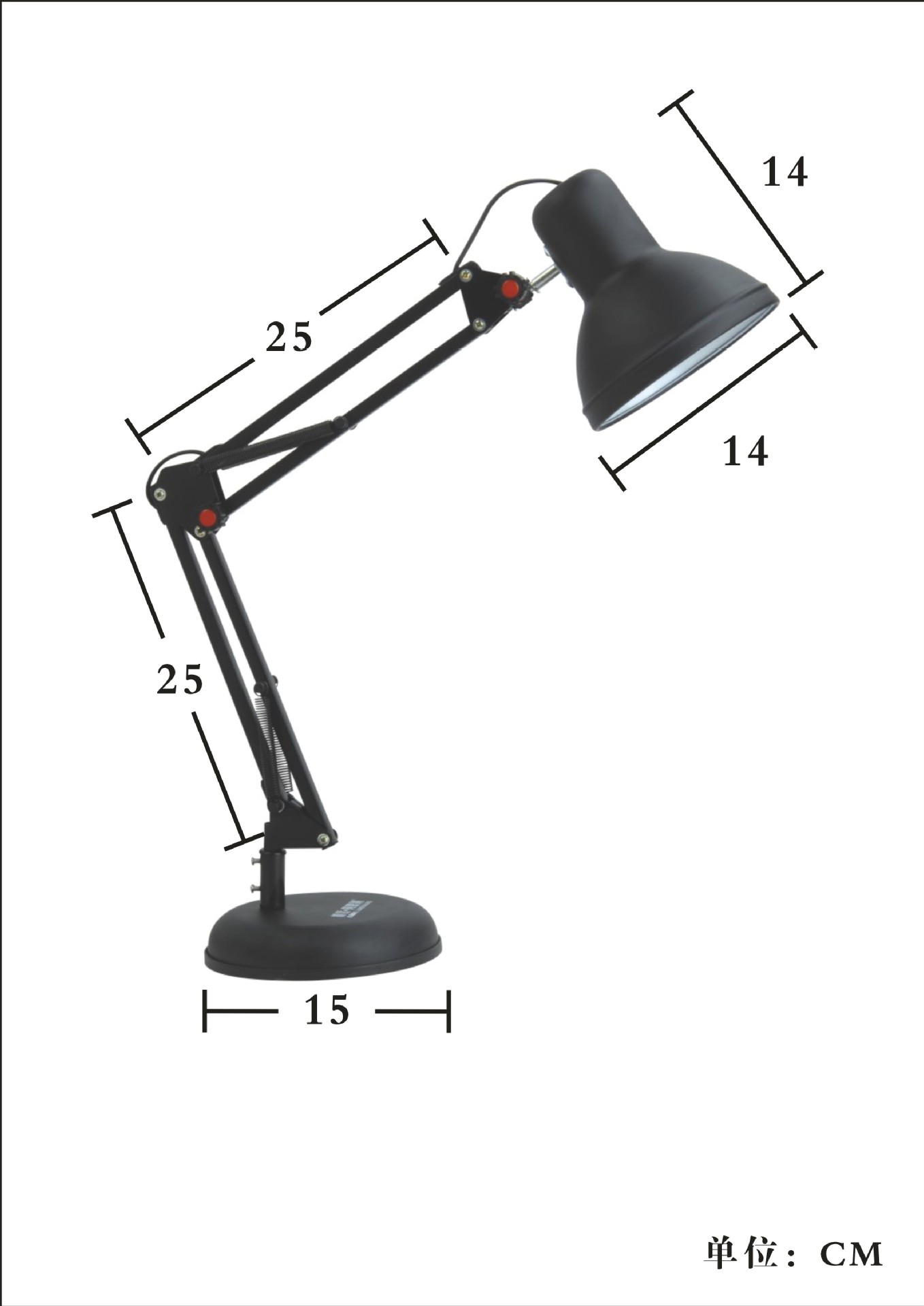 美式金属支架台灯 书桌大学生用看书学习折叠工作超亮金属台灯