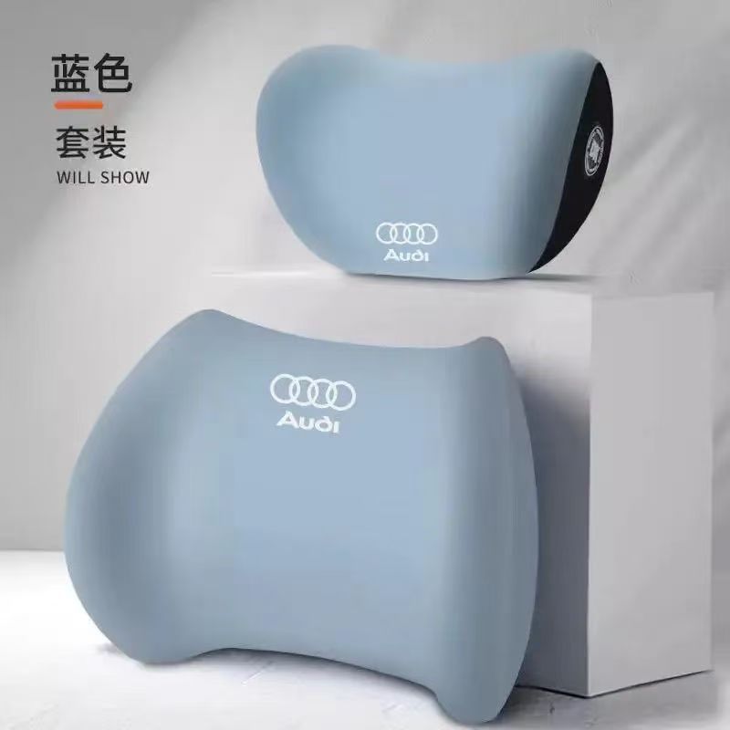 Suitable for Audi Car Headrest A6La4La3 Cushion Car Long-Term Driving Not Tired Comfortable Neck and Waist Support