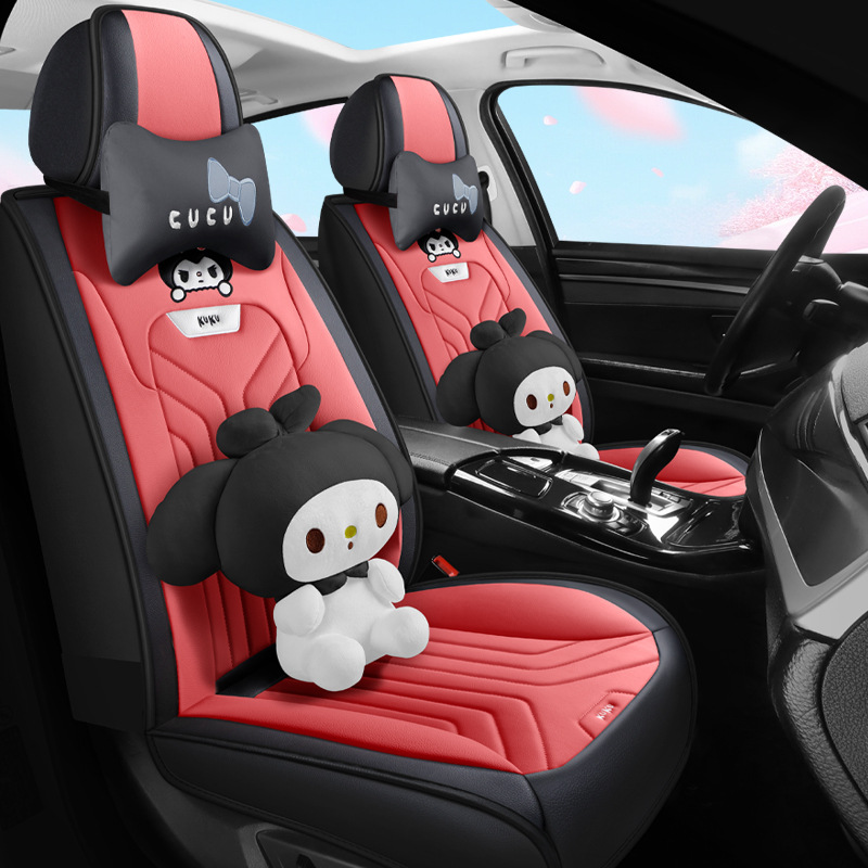Seasons Universal – Universal Seat cushion, seat cover - cartoon-mousse-red-split-head
