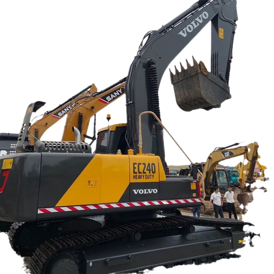 Exportación de excavadoras de segunda mano Volvo 240 200 210 220 Excavadoras importadas en el mercado antiguo