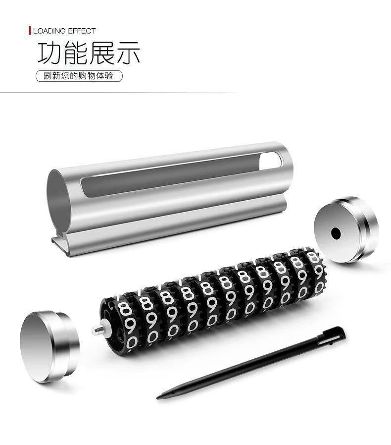 Car-mounted temporary parking number plate, creative rolling wheel-style phone number sign, car interior decoration, car ornament