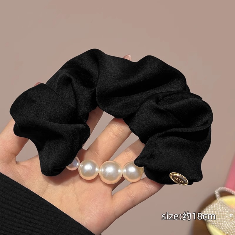 Encaje retro francés, diadema de intestino grueso, mujer 2025, nuevo estilo, cuerda para el cabello, banda de goma, lazo, dulce cuerda para el cabello, accesorios para el cabello