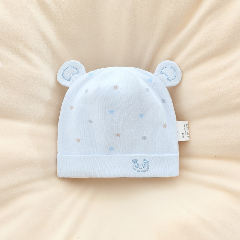 Starry Bear Hat Blue (Double Layer)