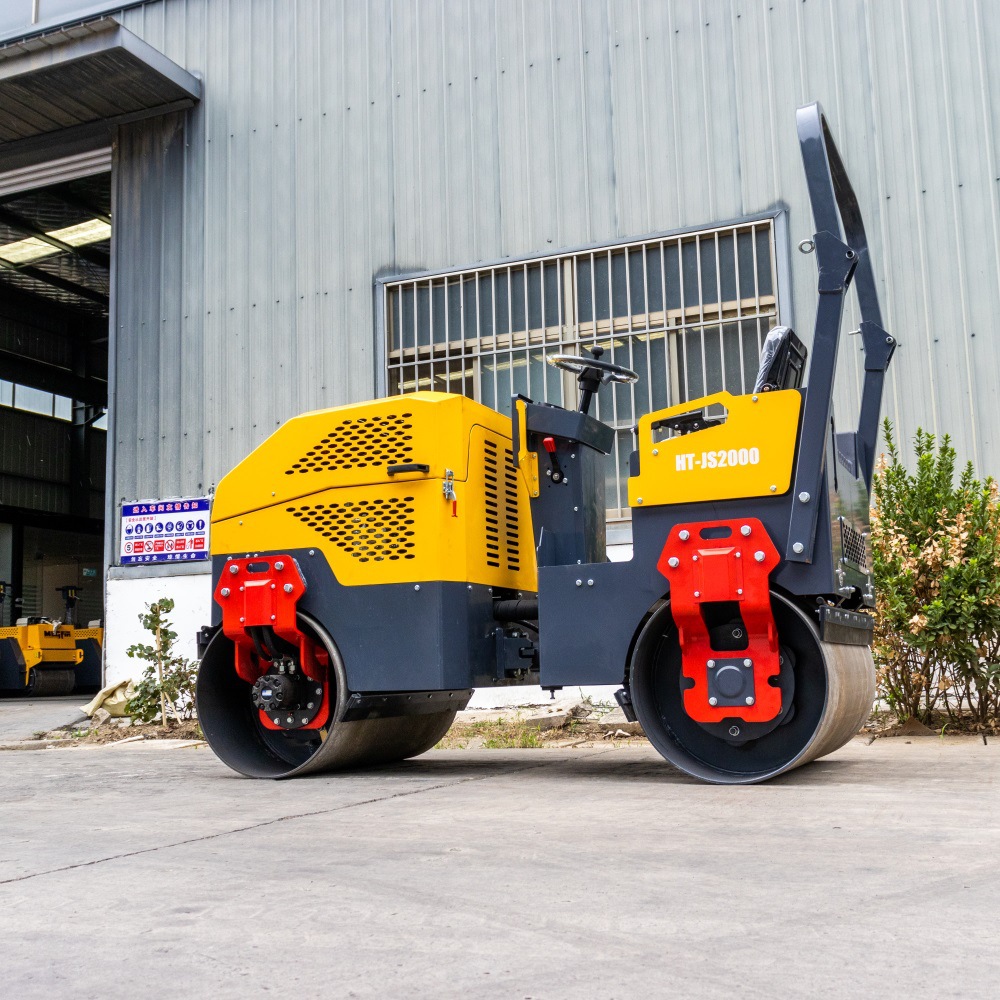 双钢轮座驾式压路机2吨/3吨/4吨 双驱双振压实回填土road roller