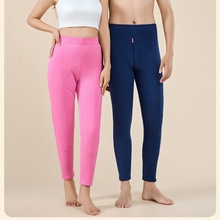 大码加绒加厚高弹高腰舒适修身无痕长护膝束脚保暖裤秋裤批发