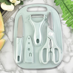 キッチンステンレス刃物4点セット家庭用包丁調理器具果物包丁セット赤ちゃん補助刃物
