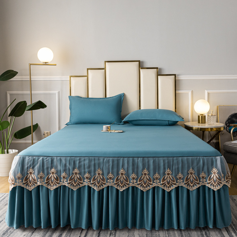 2025 nuevo algodón crudo bordado Ya Yun estilo serie de falda de cama transfronteriza temu griego Velocity