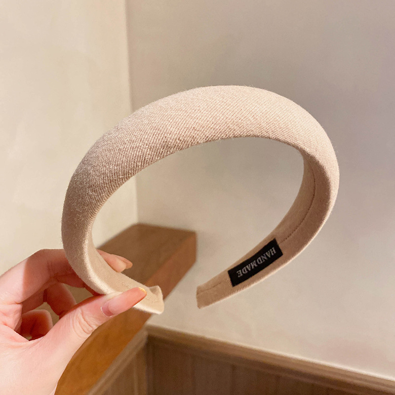 Diadema de lana de alta calidad estilo invierno horquilla de lavado de cara francesa diadema diadema de presión de salida paquete de cabello al por mayor