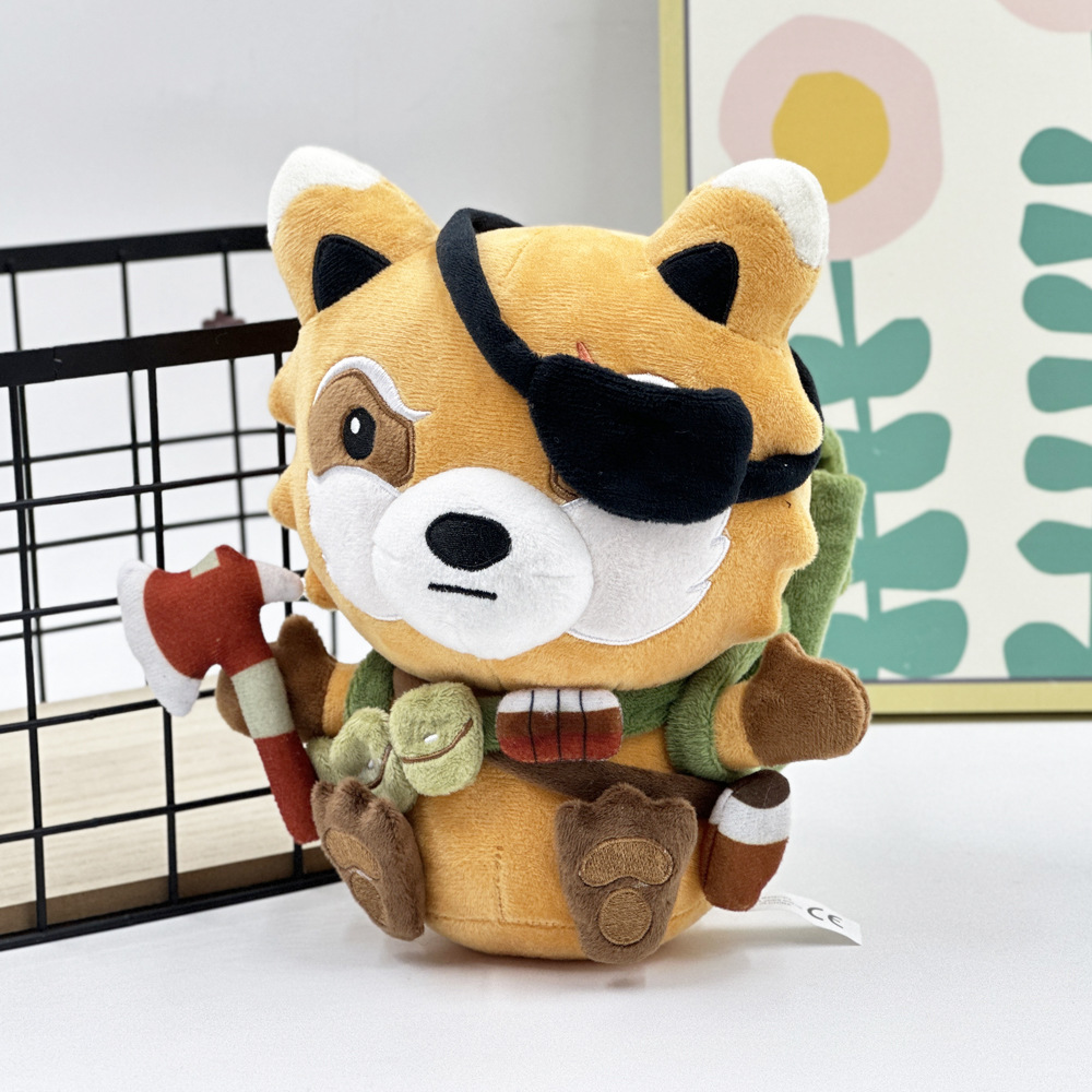 Rajat ylittävä uusi tuote Steadfast Spiffo Plush yksisilmäinen pesukarhupehmonukke_voghion.com