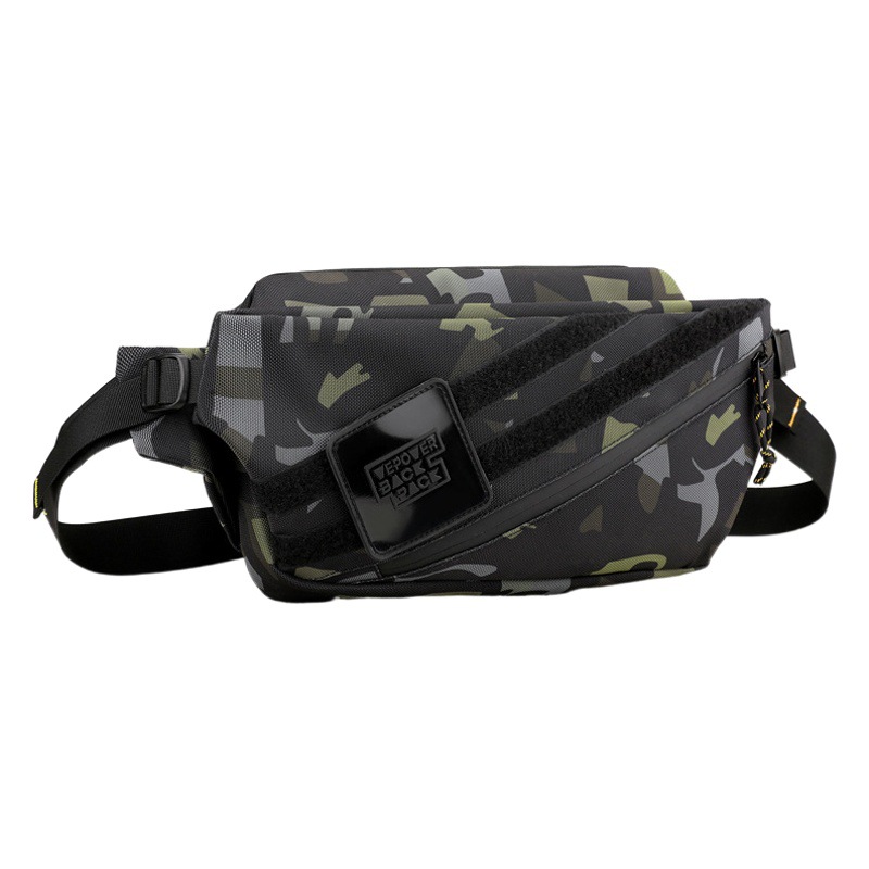 Venta al por mayor transfronteriza 2024 nuevo estilo al aire libre bolso de pecho de nailon ligero para hombres bolso diagonal anti-salpicaduras bolso de hombro de moda marea