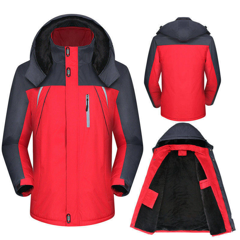 Foreign trade cotton-padded coat men's fleece-lined thickened winter outdoor reflective jacket warm men's jacket mountaineering cotton-padded jacket raccoon Foreign trade cotton-padded coat men's fleece-lined thickened winter outdoor reflective jacket warm men's jacket mountaineering cotton-padded jacket raccoon