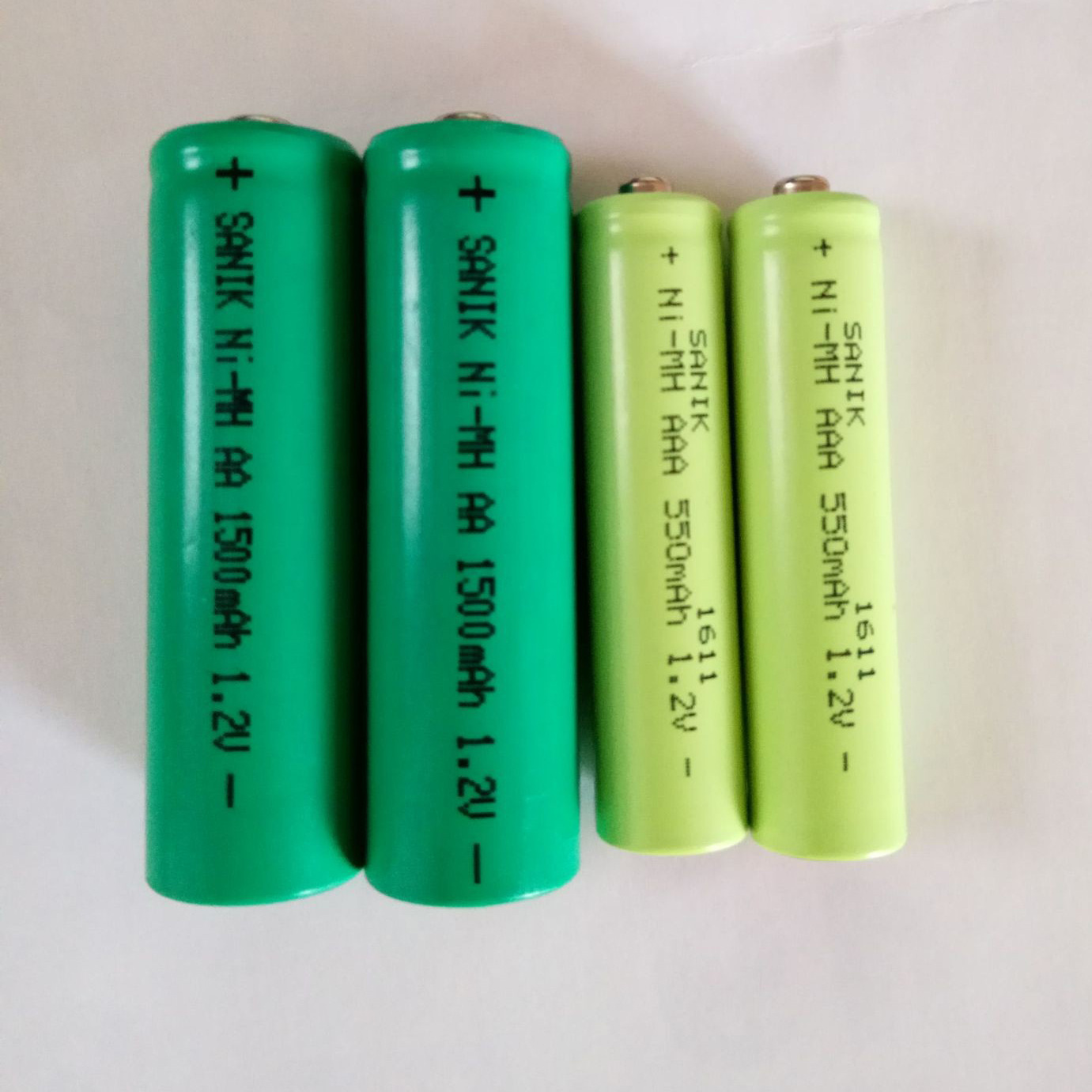 SANIK NI-MH AA1500MAH 1.2V 镍氢电池 NI-MH AAA 550MAH 1.2V  1