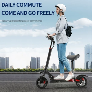 M4 Pro Electric Scooter for Adults, Dual Shock Absorption, Foldable, with Seat and Handle, Electric Mobility Scooter